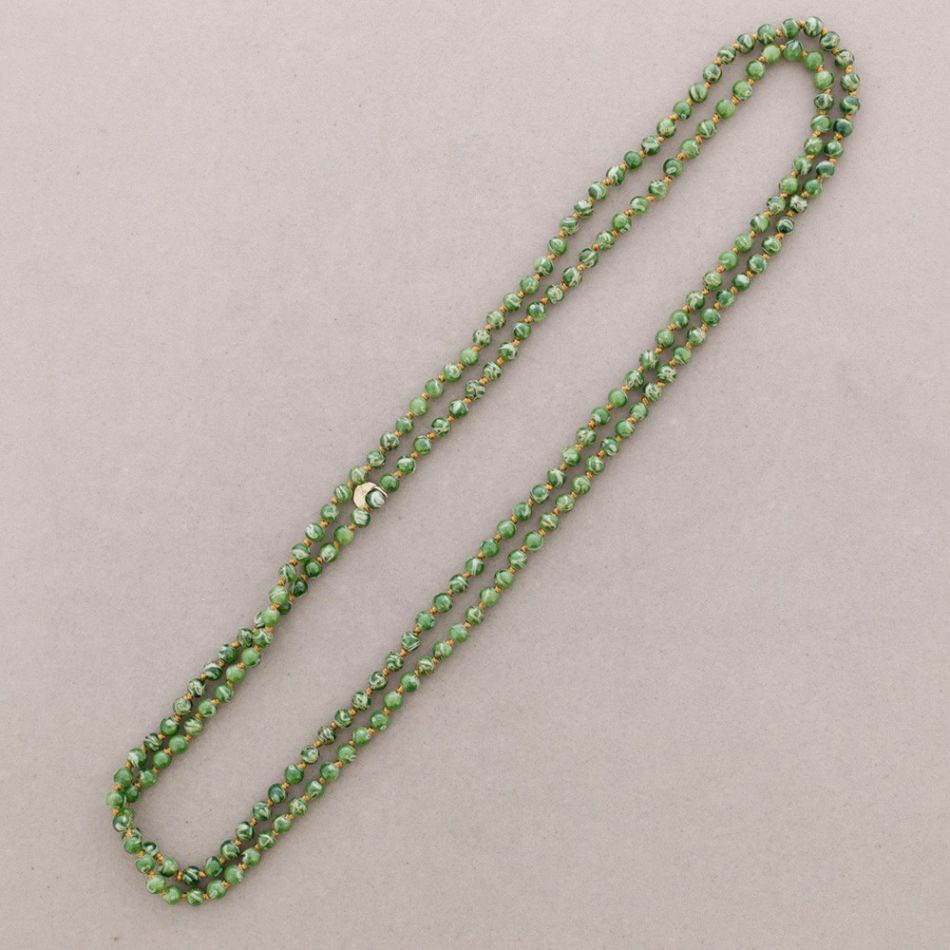 LONG NECKLACE WITH KNOT BALLS 1.5M*6MM
