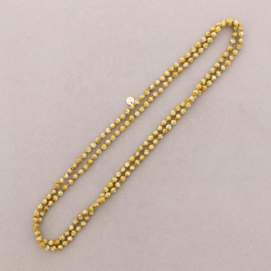 COLLAR LARGO BOLAS NUDO 1.5M*6MM