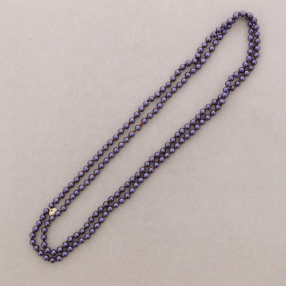 COLLAR LARGO BOLAS NUDO 1.5M*6MM