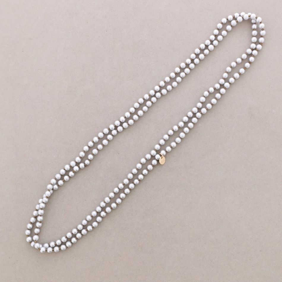 COLLAR LARGO BOLAS NUDO 1.5M*6MM