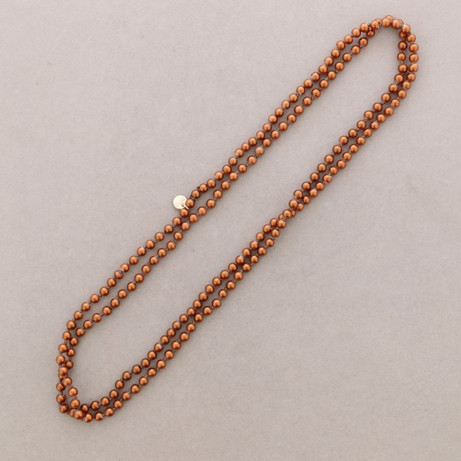 LONG NECKLACE WITH KNOT BALLS 1.5M*6MM