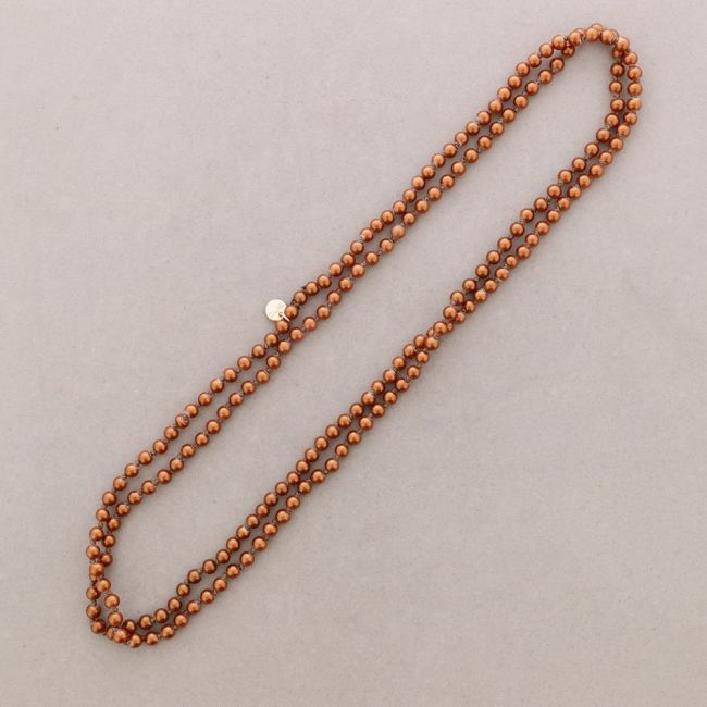 LONG NECKLACE WITH KNOT BALLS 1.5M*6MM