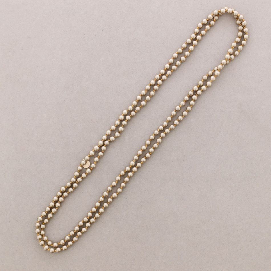 COLLAR LARGO BOLAS NUDO 1.5M*6MM