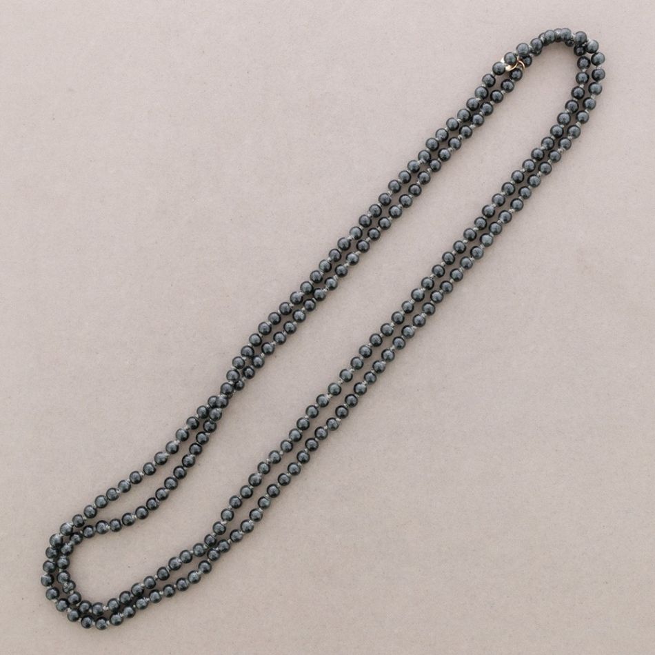 COLLAR LARGO BOLAS NUDO 1.5M*6MM