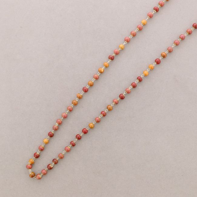 LONG NECKLACE WITH KNOT BALLS 1.2M*8MM