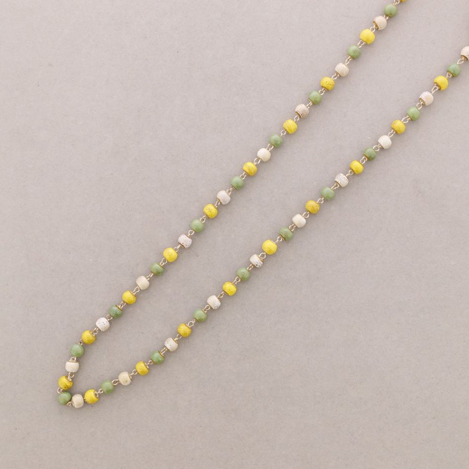 LONG NECKLACE WITH KNOT BALLS 1.2M*8MM
