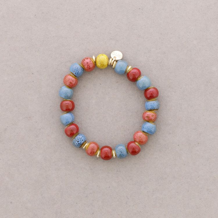 8MM CERAMIC BALL ELASTIC BRACELET 2