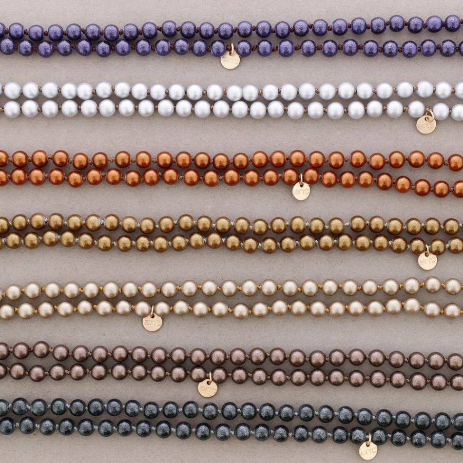 COLLAR LARGO BOLAS NUDOS 1.2M*8MM