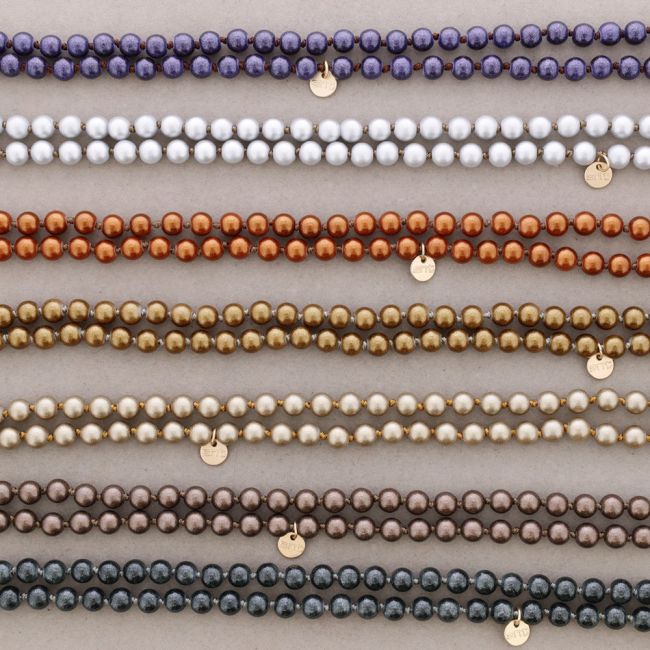 COLLAR LARGO BOLAS NUDOS 1.2M*8MM