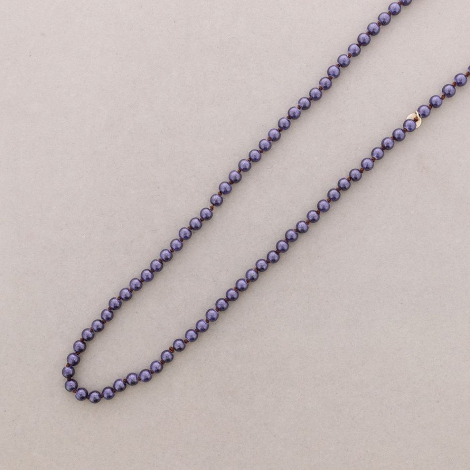 COLLAR LARGO BOLAS NUDOS 1.2M*8MM