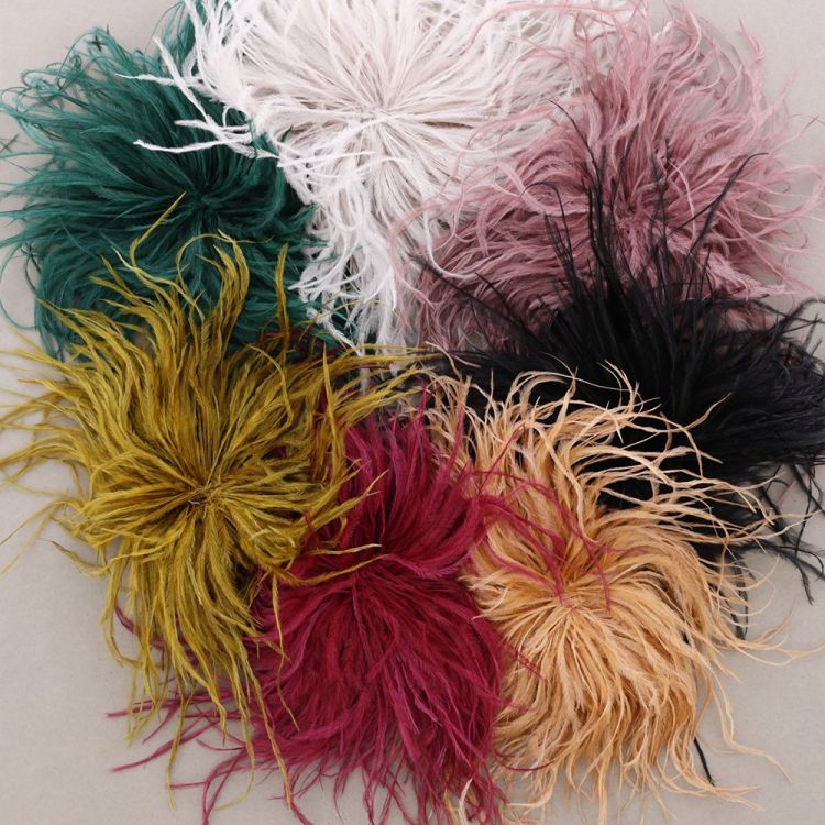 BROCHE PLUMAS AVESTRUZ 10-15CM 2
