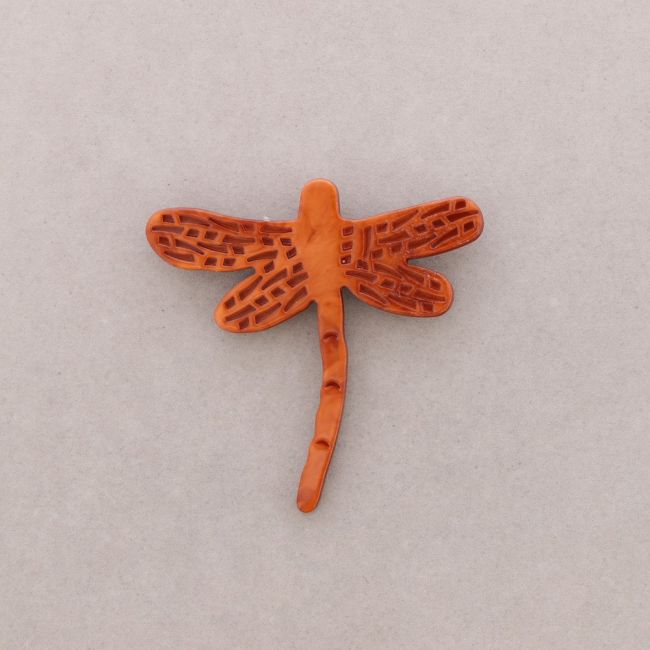 BROOCH WITH RESIN DRAGONFLY