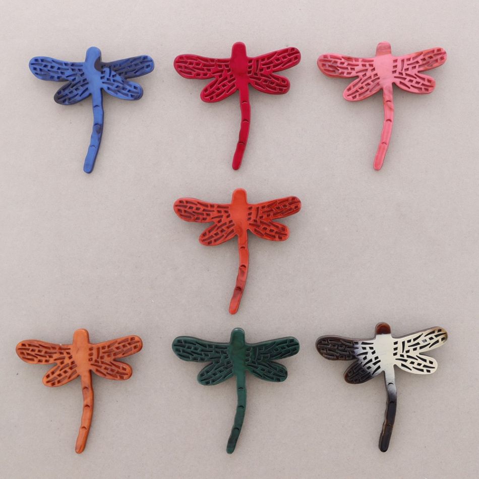 BROOCH WITH RESIN DRAGONFLY