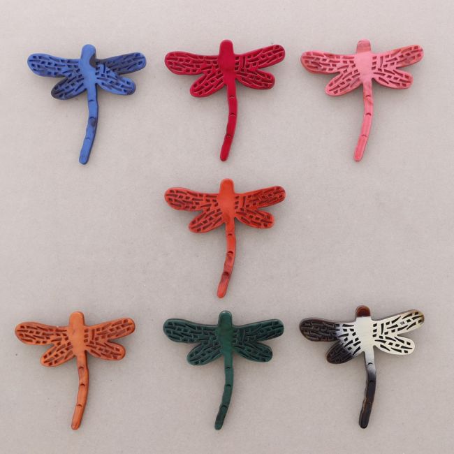 BROOCH WITH RESIN DRAGONFLY