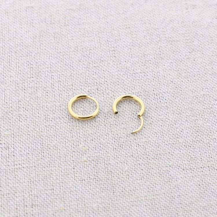 STEEL HOOP EARRINGS 11MM