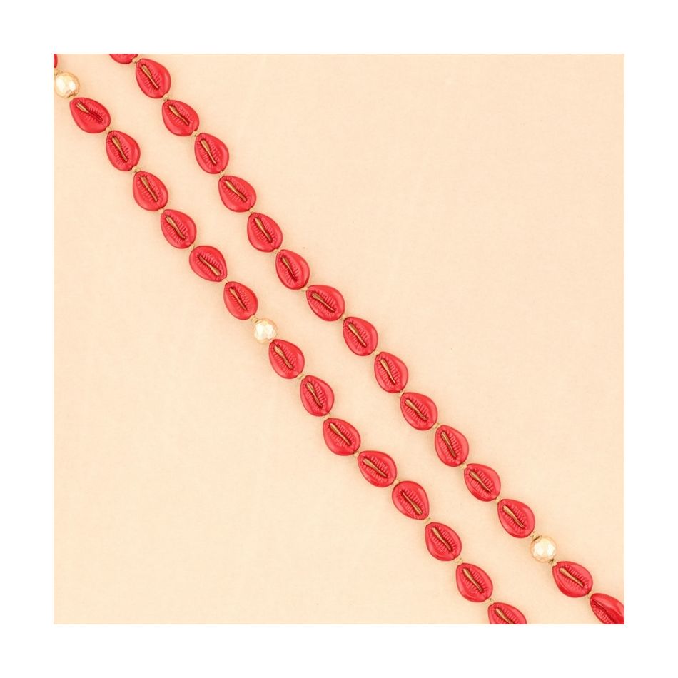 COLLAR LARGO CONCHITAS RESINA