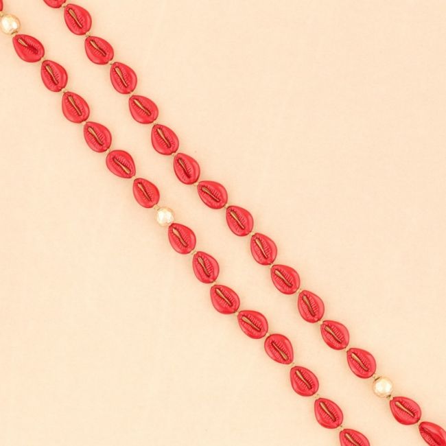 COLLAR LARGO CONCHITAS RESINA