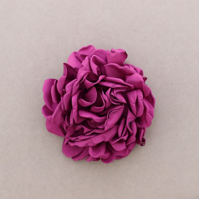 FABRIC FLOWER BROOCH 15CM