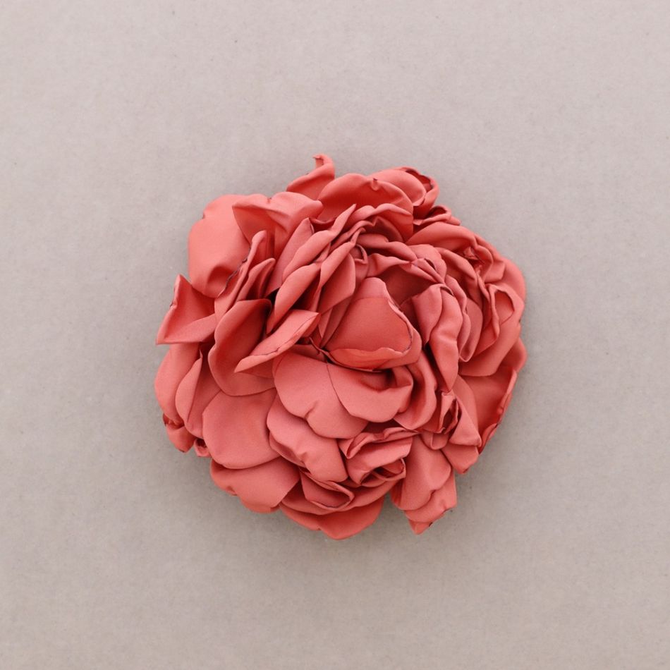 FABRIC FLOWER BROOCH 15CM