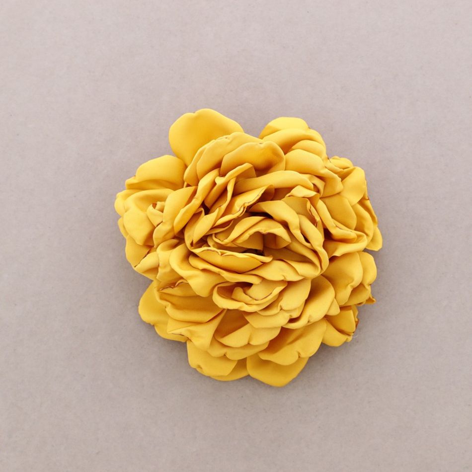 FABRIC FLOWER BROOCH 15CM