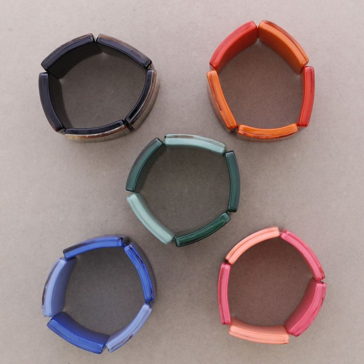RESIN BEAD ELASTIC BRACELET 2