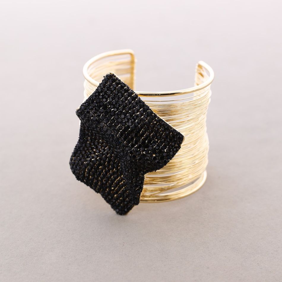 CRYSTALS ADJUSTABLE METAL BRACELET