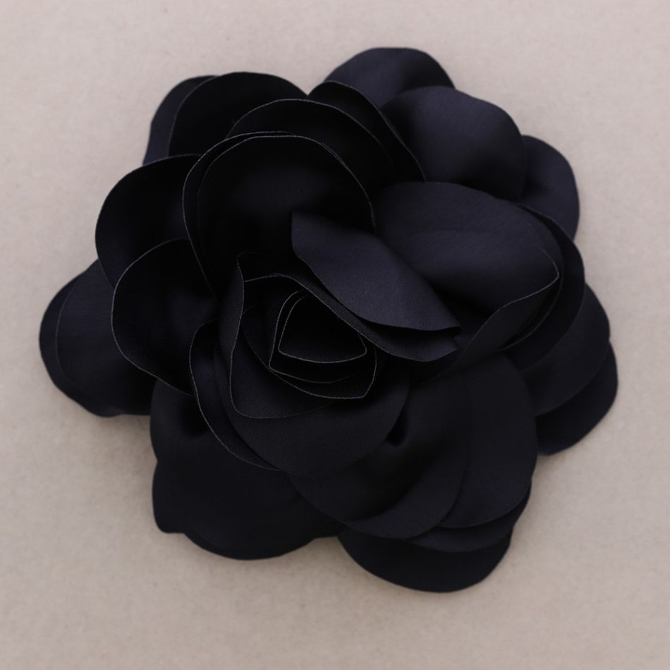FABRIC FLOWER BROOCH 20CM