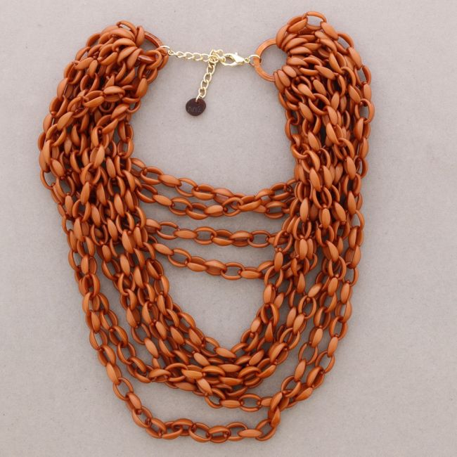 RESIN MULTI-ROW SHORT NECKLACE