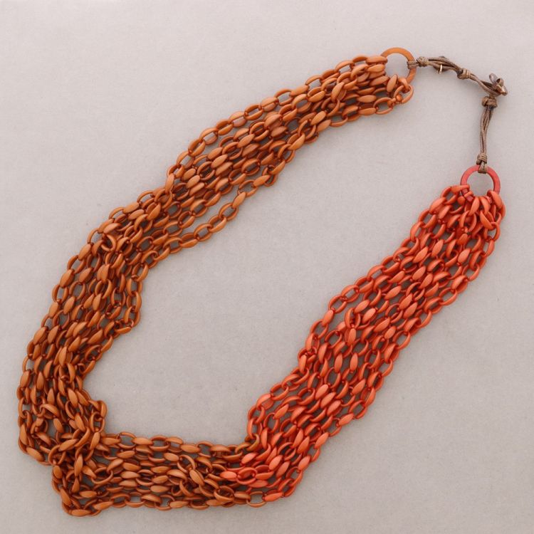 LONG RESIN LINK NECKLACE