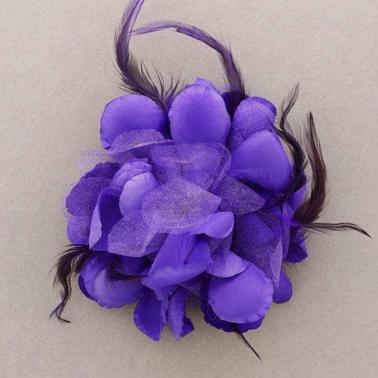 BROCHE FLOR TELA 16CM 2
