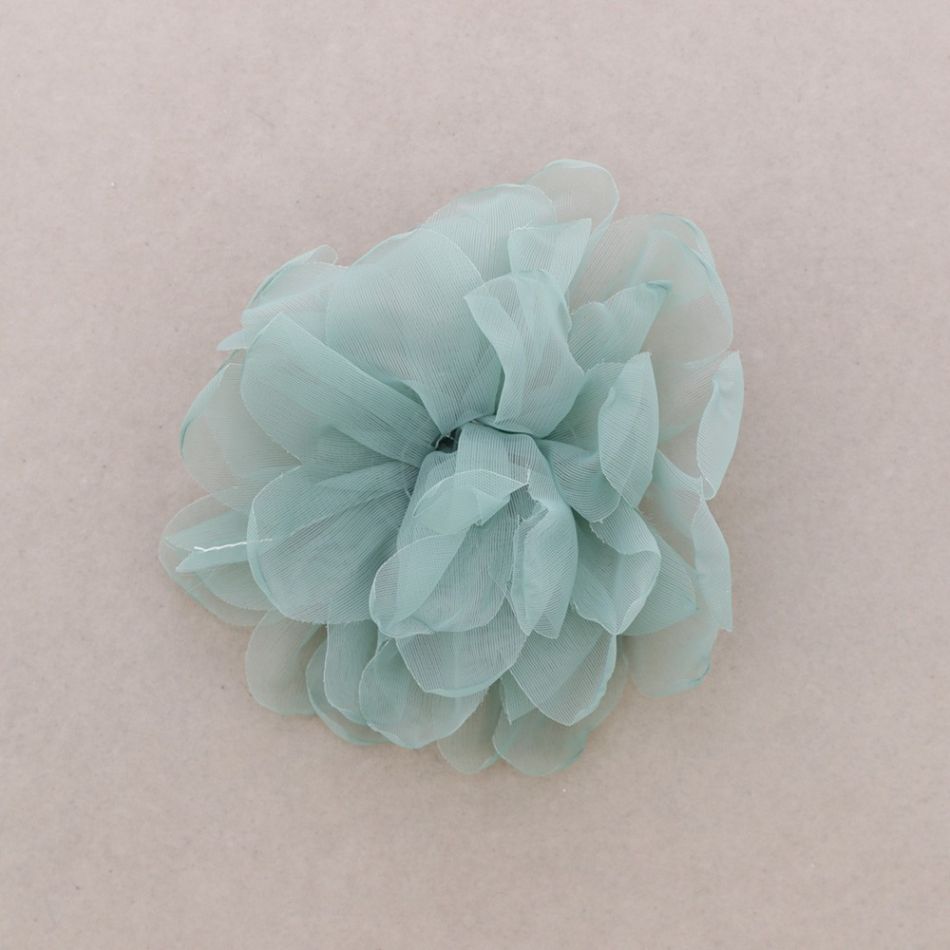BROCHE FLOR TELA 14CM
