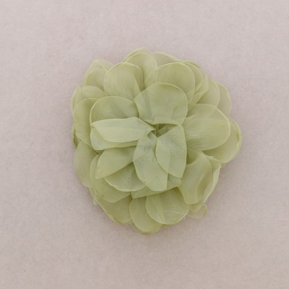 BROCHE FLOR TELA 14CM