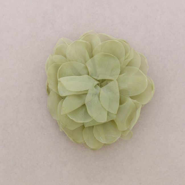 BROCHE FLOR TELA 14CM
