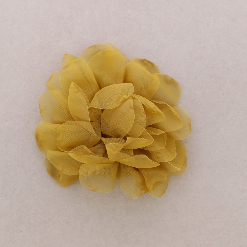 BROCHE FLOR TELA 14CM
