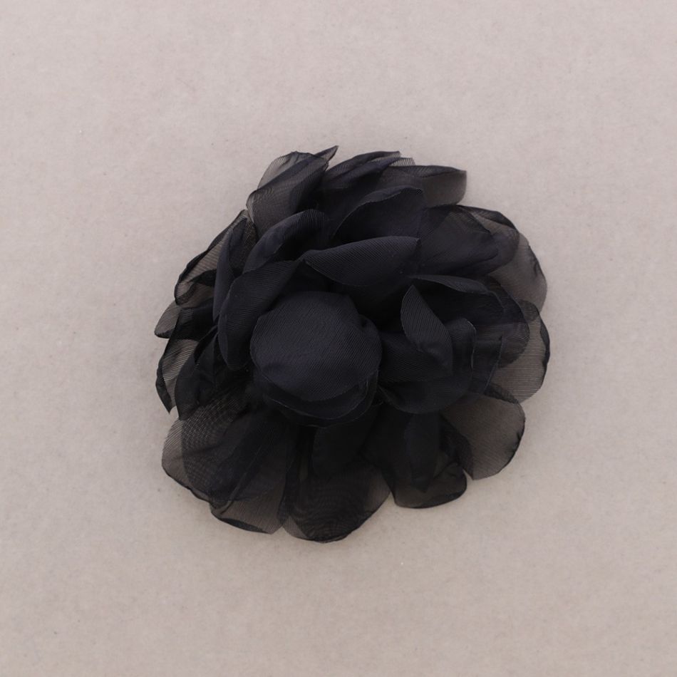 FABRIC FLOWER BROOCH 14CM