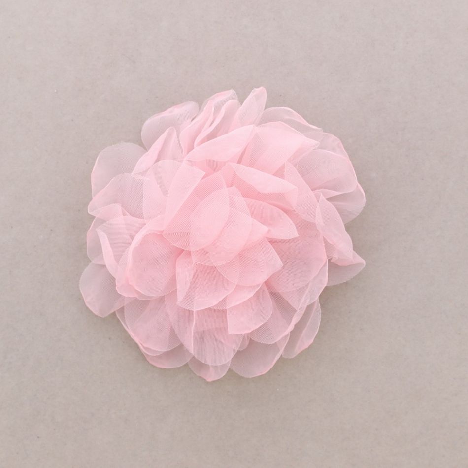 BROCHE FLOR TELA 14CM