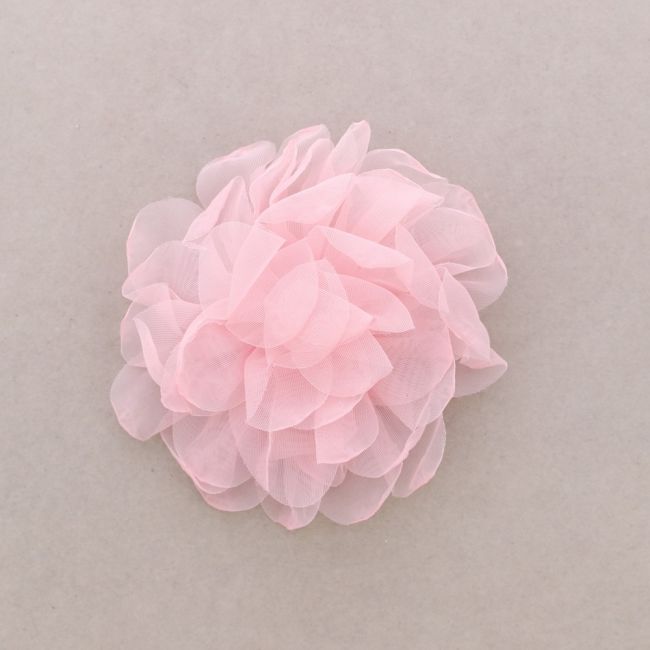BROCHE FLOR TELA 14CM