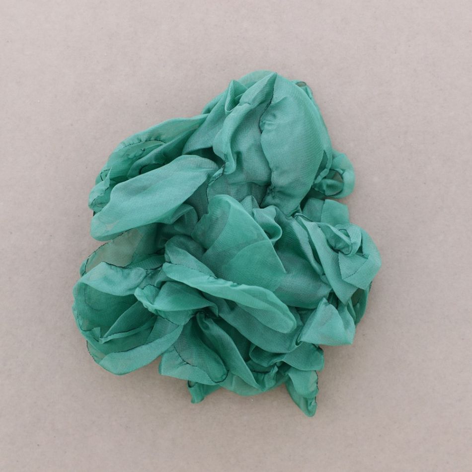 FABRIC FLOWER BROOCH 19CM