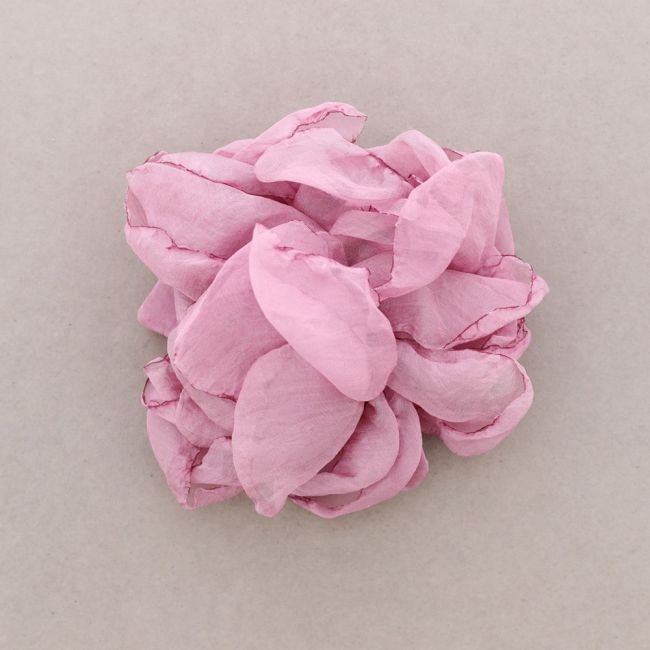 FABRIC FLOWER BROOCH 19CM