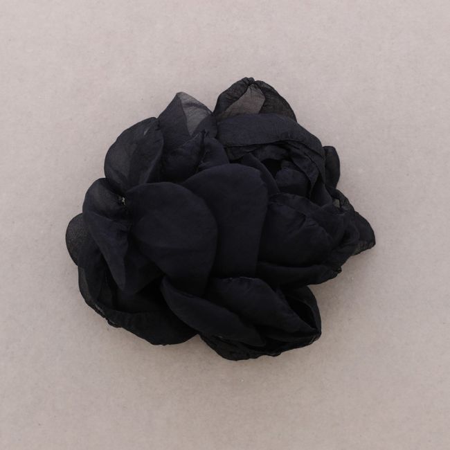 FABRIC FLOWER BROOCH 19CM