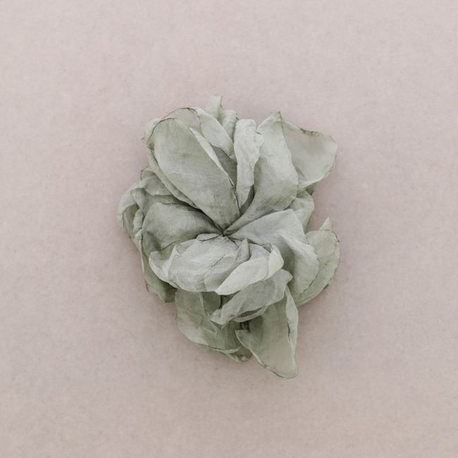 FABRIC FLOWER BROOCH 12 CM