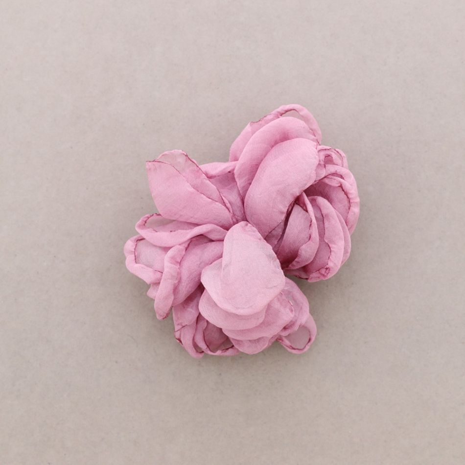 FABRIC FLOWER BROOCH 12 CM