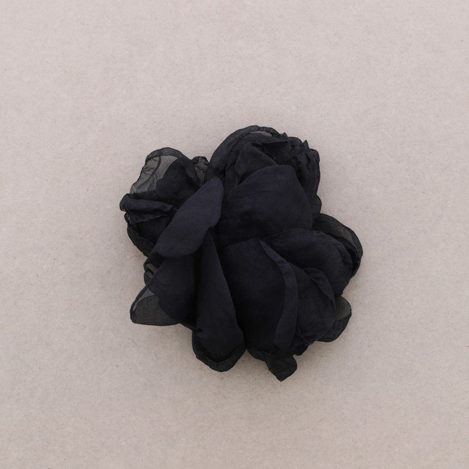 FABRIC FLOWER BROOCH 12 CM