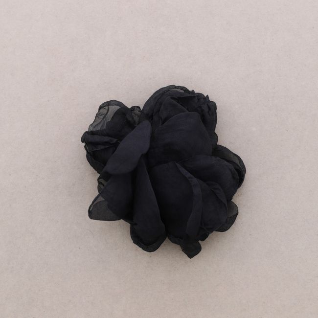 BROCHE FLOR TELA 12 CM
