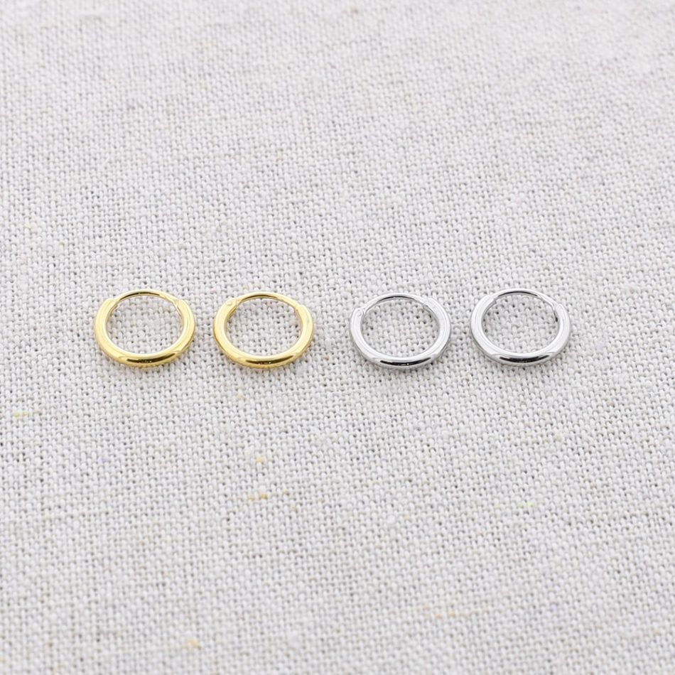 STEEL HOOP EARRINGS 11MM