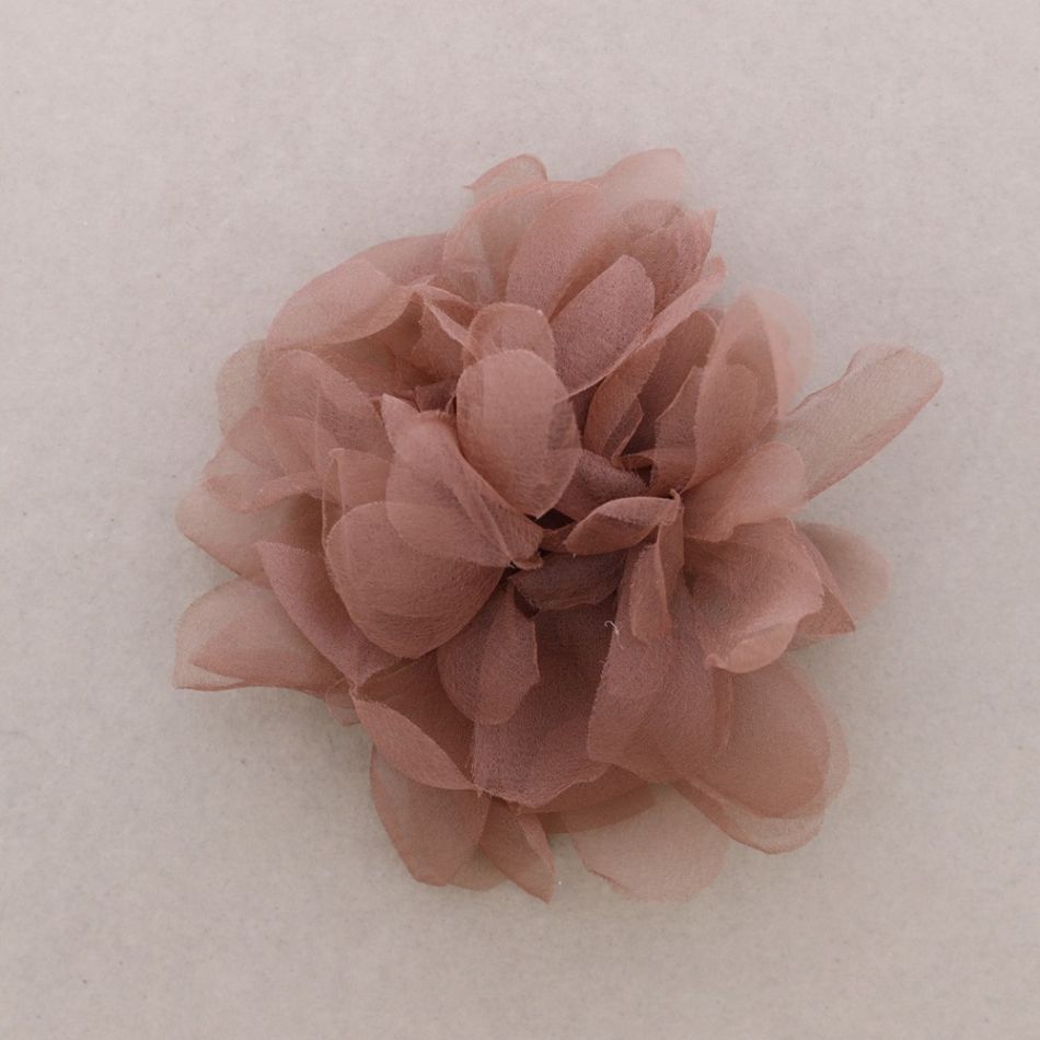 MUSLIN FLOWER BROOCH 15*22CM