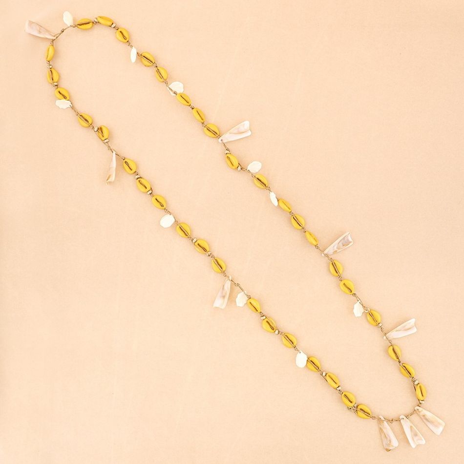 LONG RESIN NECKLACE MARINE MOTIF