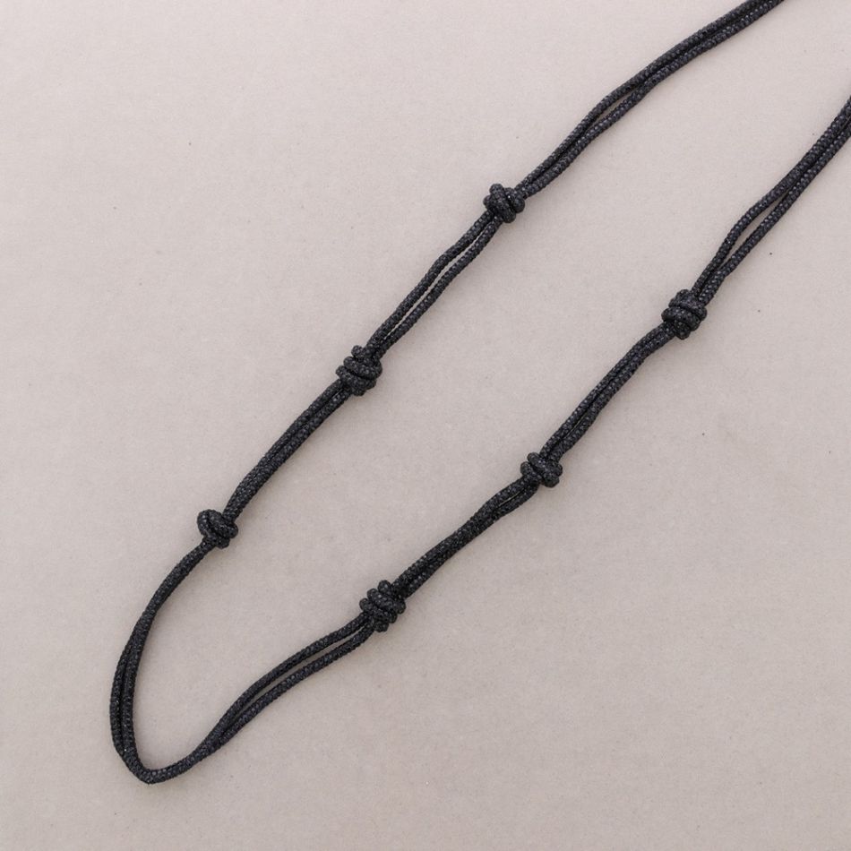 COLLAR LARGO DOBLE NUDOS BRILLANTES