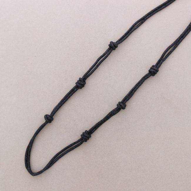 COLLAR LARGO DOBLE NUDOS BRILLANTES