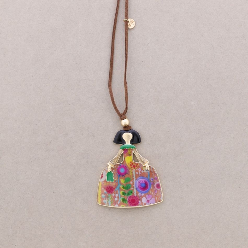 MENINA LONG NECKLACE ENAMEL METAL